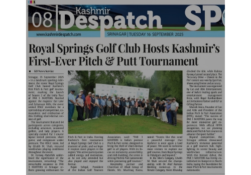 PAR 3 Masters, Srinagar — As Seen in the Press